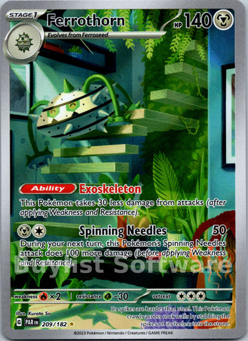 Ferrothorn (209/182) - [Scarlet & Violet: Paradox Rift] Holofoil