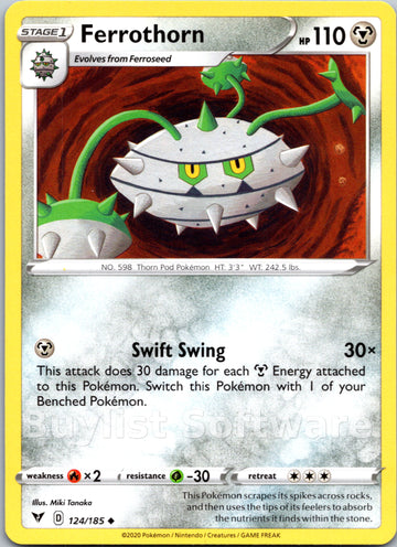 Ferrothorn [124/185] [SWSH04: Vivid Voltage]