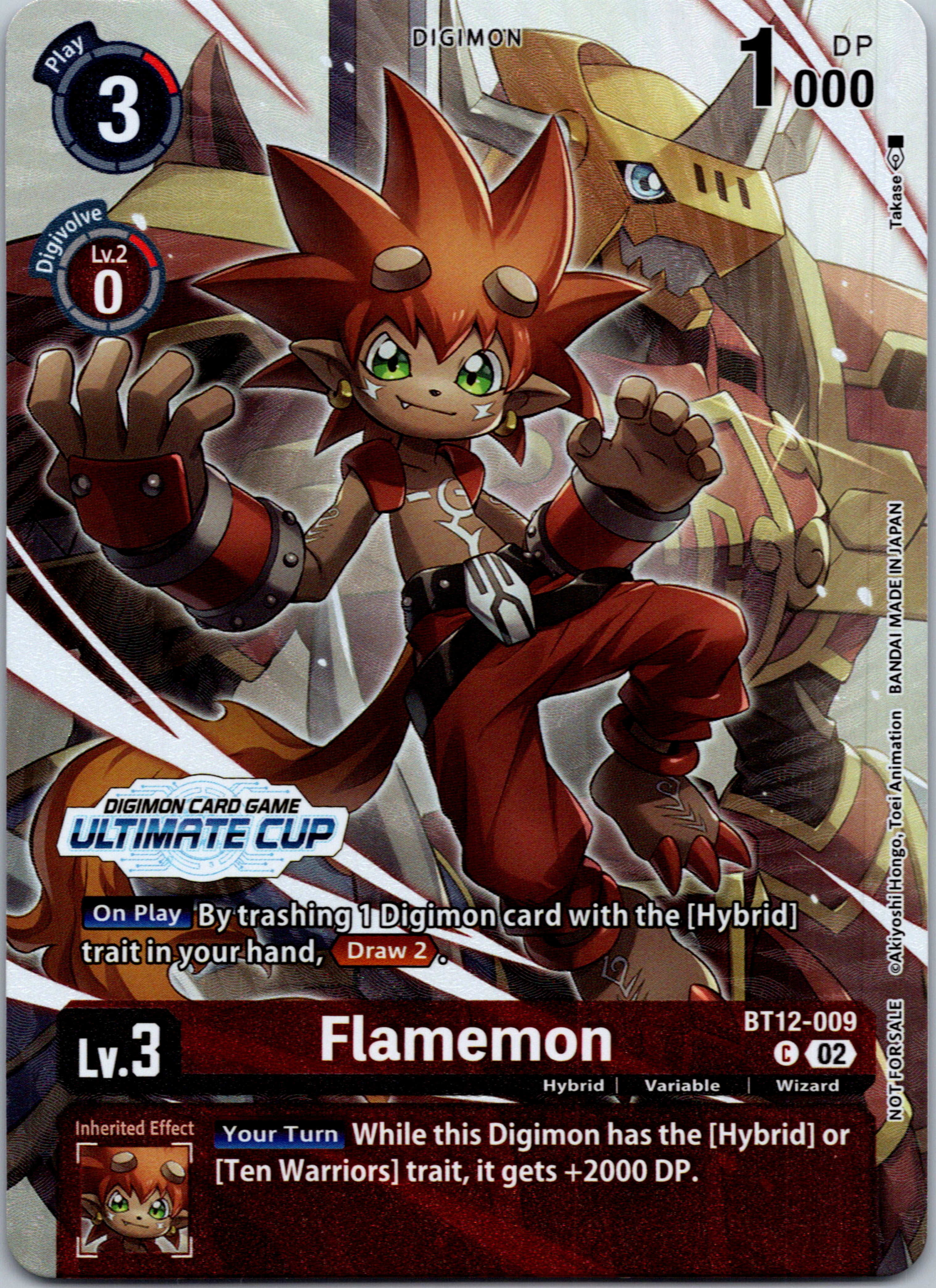 Flamemon (Ultimate Cup 2024) [BT12-009] [Across Time] Foil