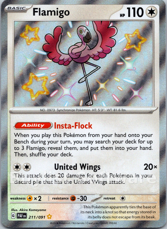 Flamigo [211/091] - (Paldean Fates) Holofoil