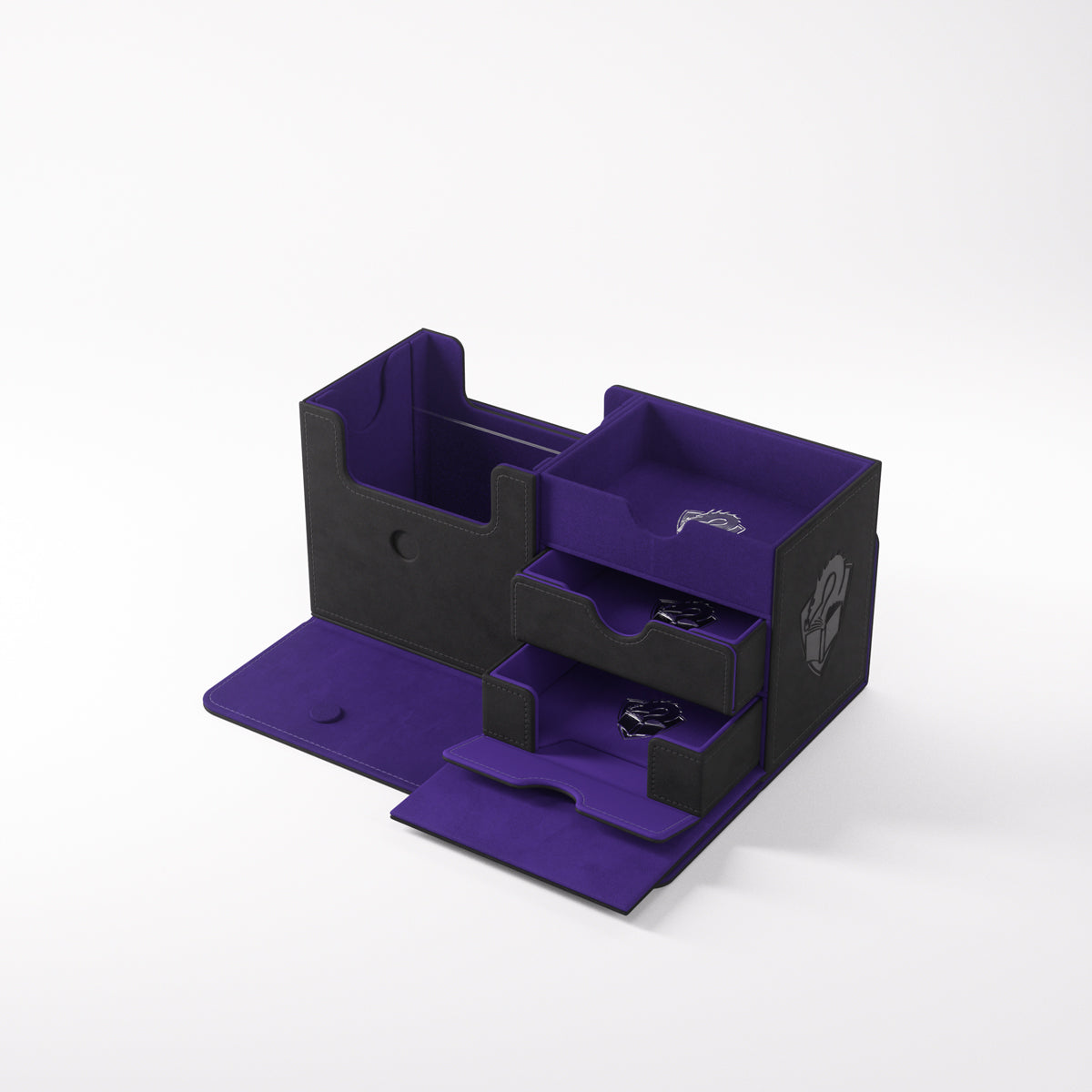 The Academic 133+ XL Convertible Black/Purple Deck Box (133ct)