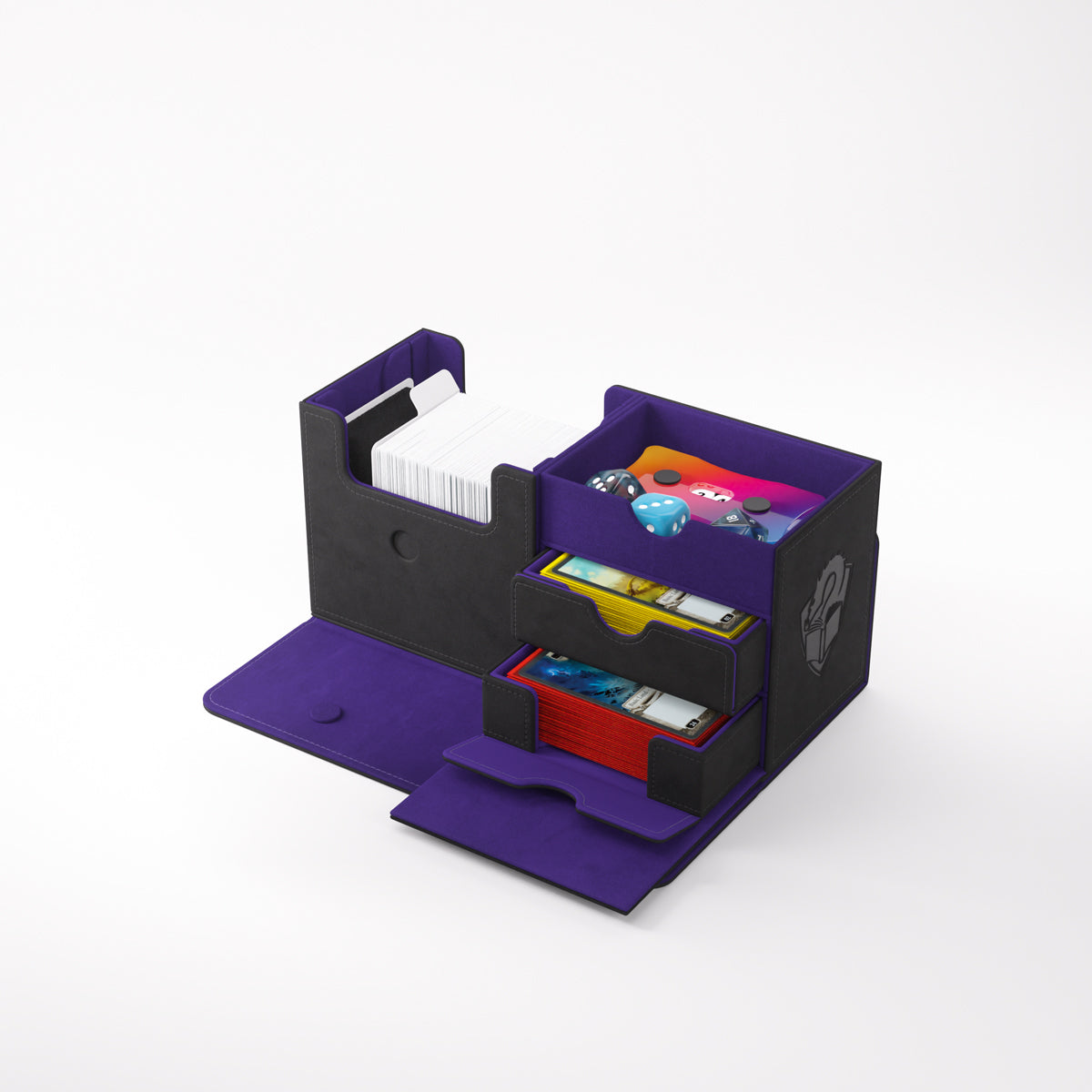 The Academic 133+ XL Convertible Black/Purple Deck Box (133ct)