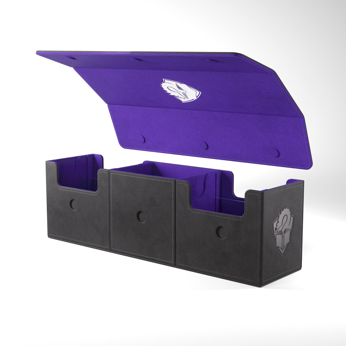 The Academic 266+ XL Convertible Black/Purple Deck Box (266ct)