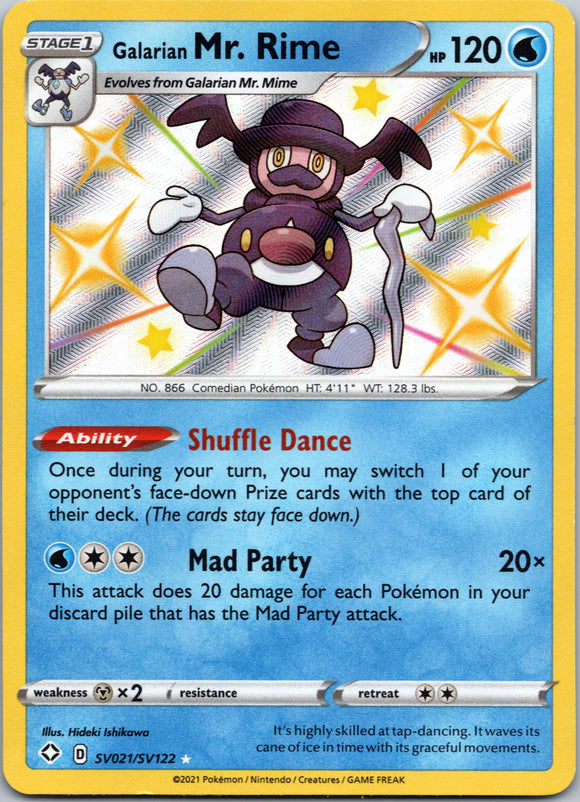 Galarian Mr. Rime [SV021/SV122] [Shining Fates: Shiny Vault] Holofoil