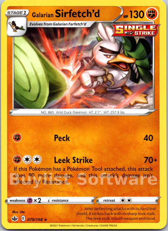 Galarian Sirfetch'd  (079/198) [Sword & Shield: Chilling Reign]