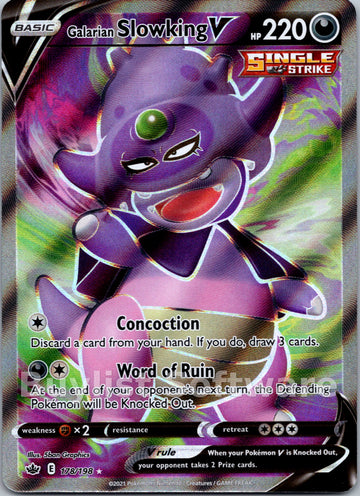 Galarian Slowking V (178/198) [Sword & Shield: Chilling Reign]