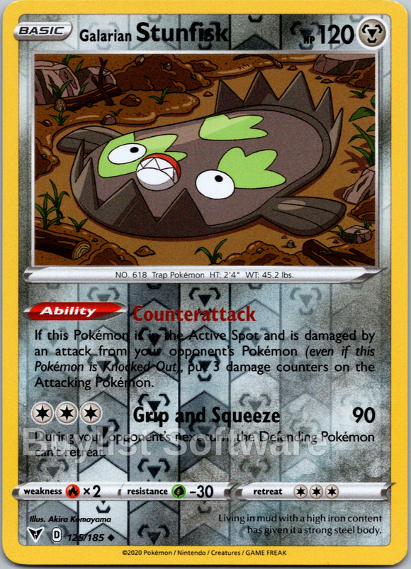 Galarian Stunfisk [125/185] [Vivid Voltage] Reverse Holofoil