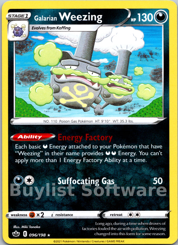 Galarian Weezing (096/198) [Sword & Shield: Chilling Reign]