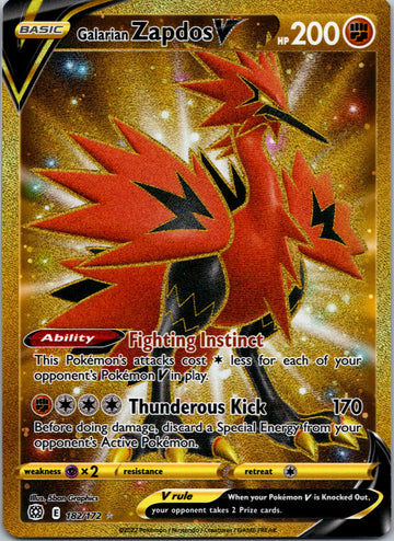 Galarian Zapdos V (Secret) [182/172] [Brilliant Stars] Holofoil
