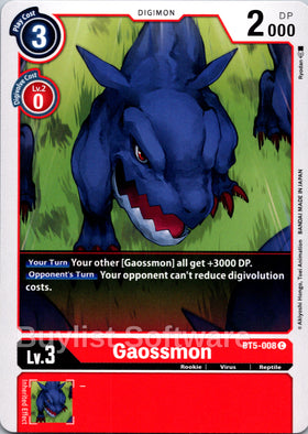 Gaossmon [BT5-008] [Battle of Omni] Normal