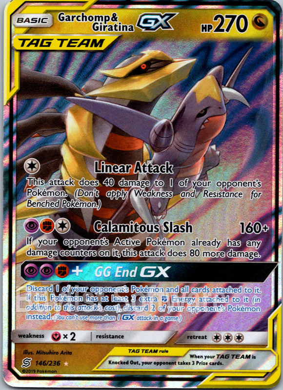 Garchomp & Giratina GX [146/236] [Unified Minds] Holofoil