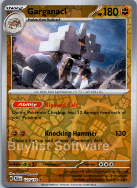Garganacl [123/193] [Paldea Evolved] Reverse Holofoil