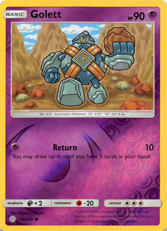Golett [89/236] [Cosmic Eclipse] Reverse Holofoil