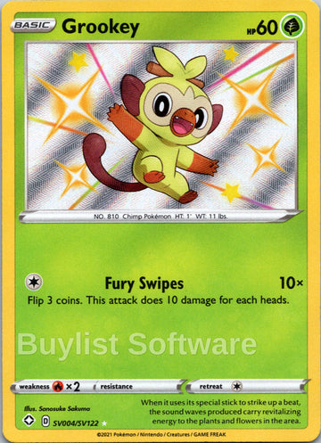 Grookey [SV004/SV122] [Shining Fates: Shiny Vault] Holofoil
