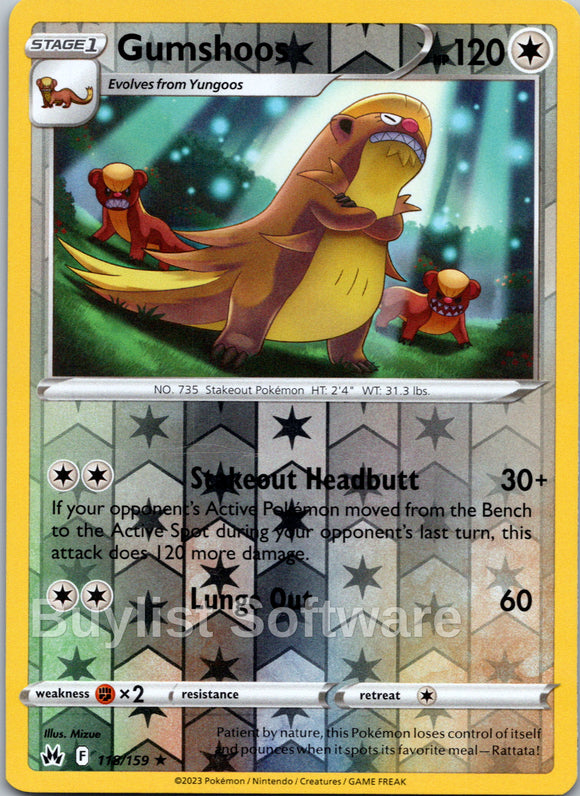 Gumshoos [118/159] [Crown Zenith] Reverse Holofoil