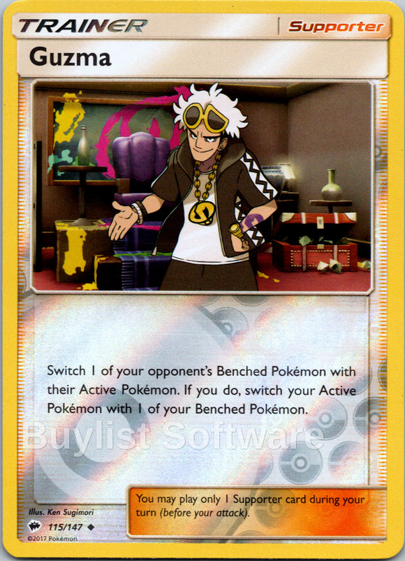Guzma [115/147] [Burning Shadows] Reverse Holofoil