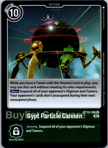 Gypt Particle Cannon [BT12-106] [Across Time] Foil