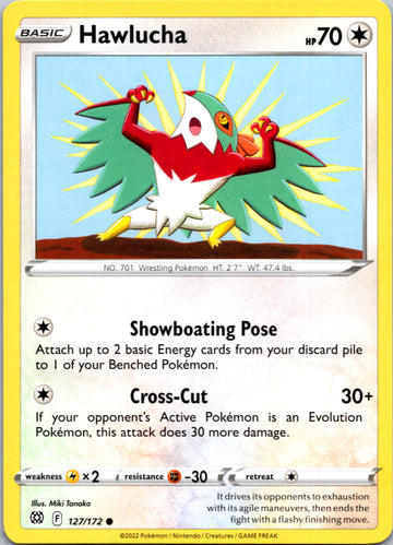 Hawlucha [127/172] [Brilliant Stars] Reverse Holofoil
