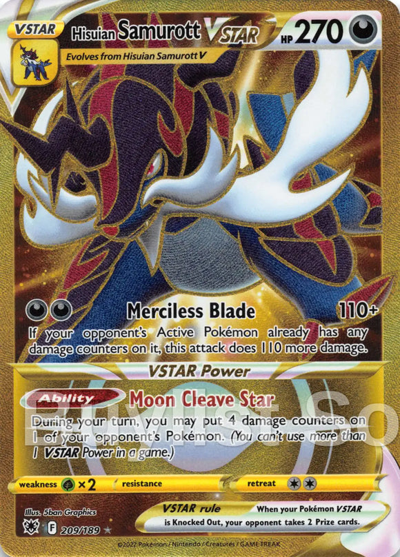 Hisuian Samurott VSTAR [209/189] [Astral Radiance] Holofoil