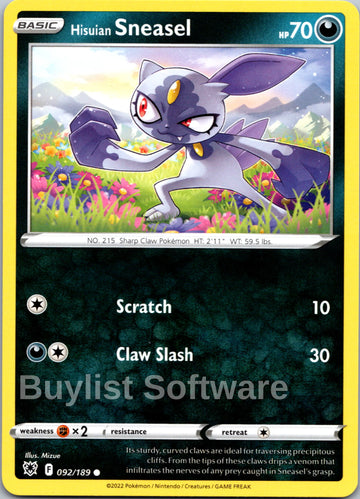 Hisuian Sneasel [092/189] [Astral Radiance]