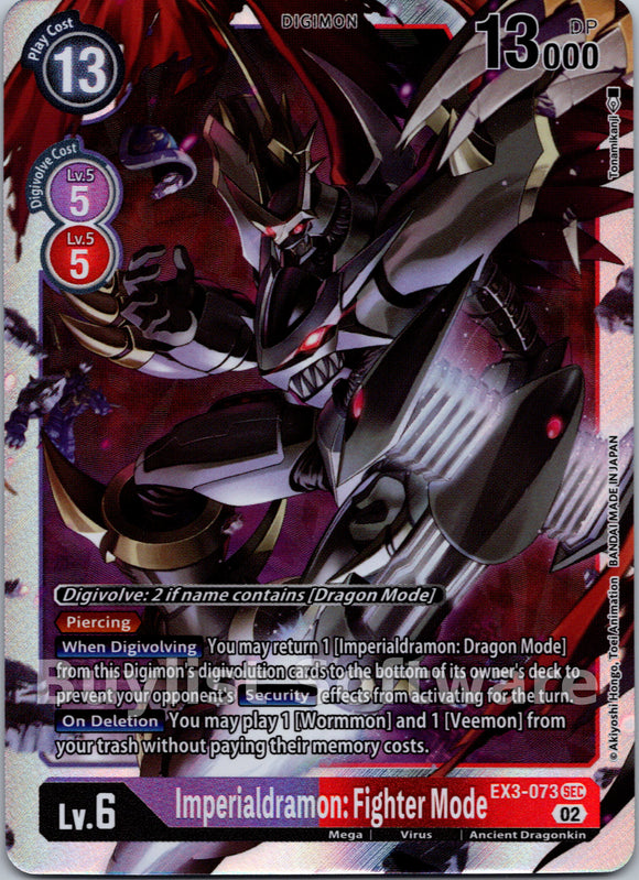 Imperialdramon: Fighter Mode [EX3-073] [Draconic Roar] Foil