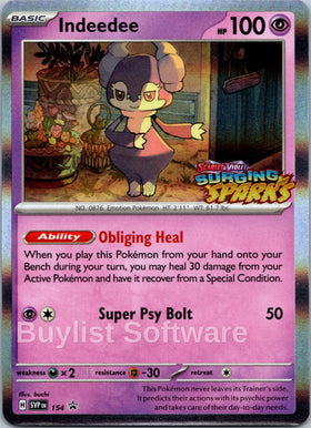 Indeedee - [154] [Scarlet & Violet Promo Cards] Holofoil