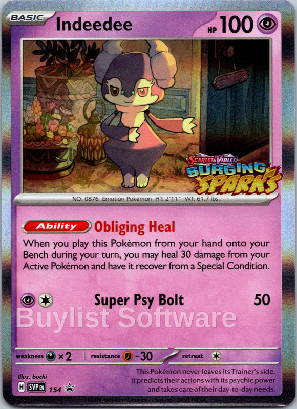 Indeedee - [154] [Scarlet & Violet Promo Cards] Holofoil