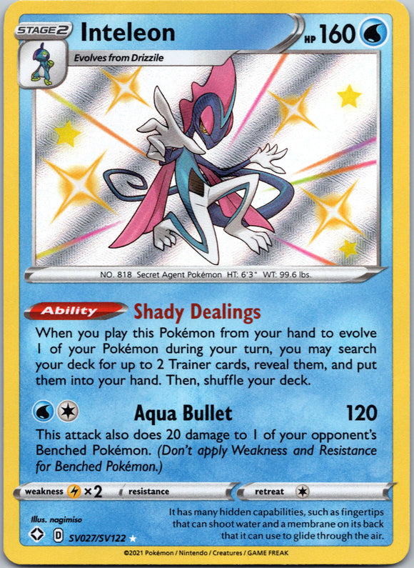 Inteleon [SV027/SV122] [Shining Fates: Shiny Vault] Holofoil