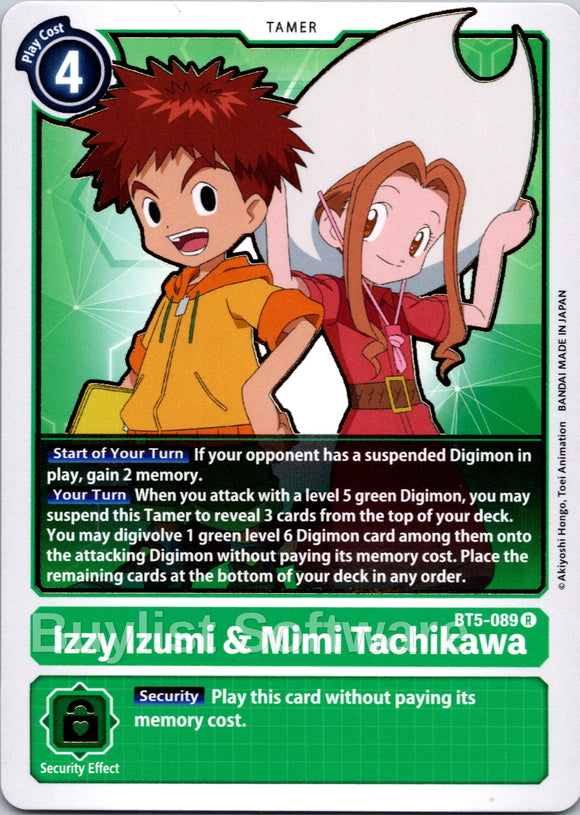 Izzy Izumi & Mimi Tachikawa [BT5-089] [Battle of Omni] Normal