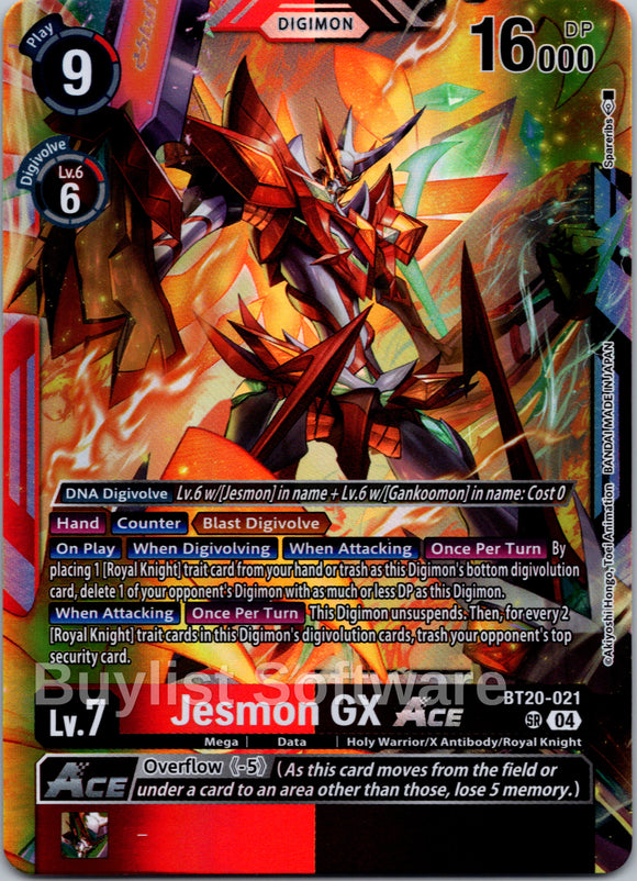 Jesmon GX ACE [BT20-021 SR] [Release Special Booster 2.5] Foil