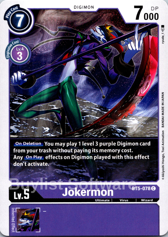 Jokermon [BT5-078] [Battle of Omni] Normal