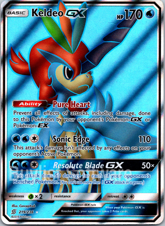 Keldeo GX [219/236] [Unified Minds] Holofoil