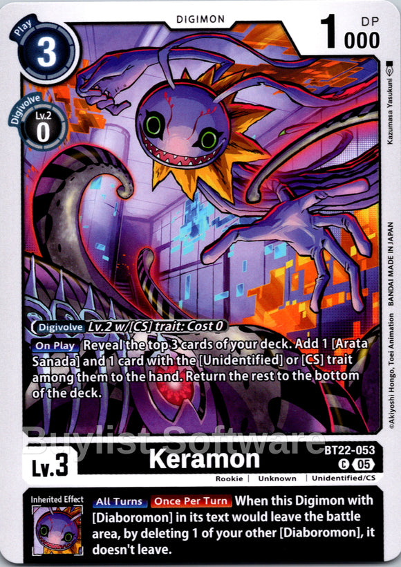 Keramon [BT22-053 C] [Cyber Eden]