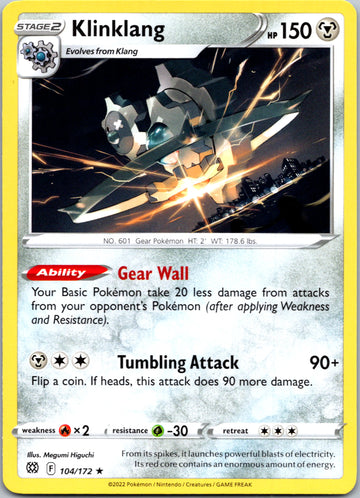 Klinklang [104/172] [Brilliant Stars] Reverse Holofoil