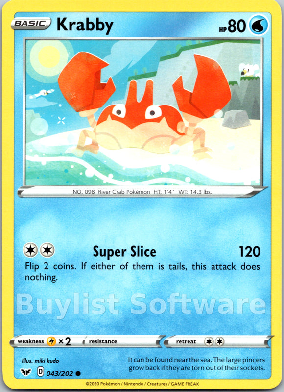 Krabby [043/202] [Sword & Shield Base Set]