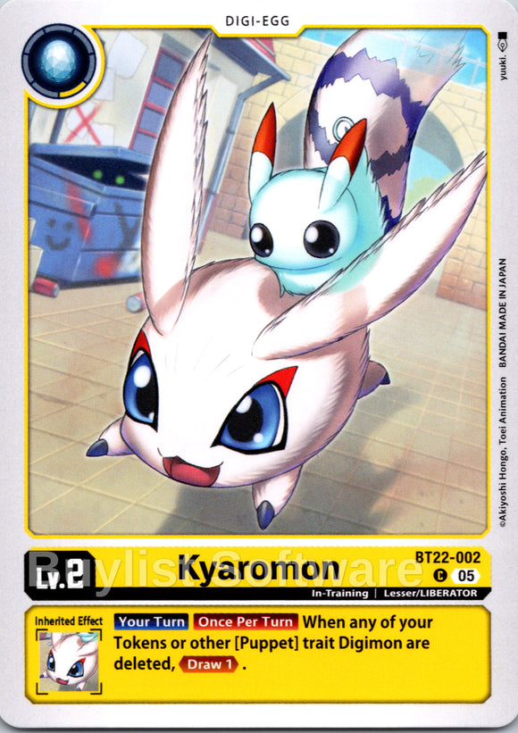 Kyaromon [BT22-002 C] [Cyber Eden]