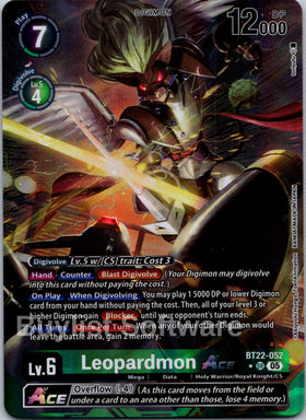 Leopardmon ACE (Alternate Art) [BT22-052 SR] [Cyber Eden] Foil