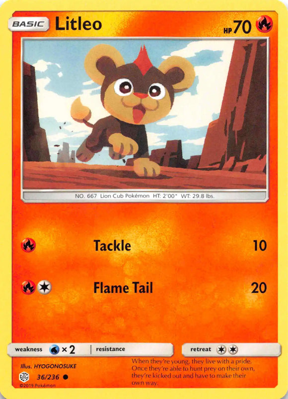 Litleo [36/236] [Cosmic Eclipse] Reverse Holofoil