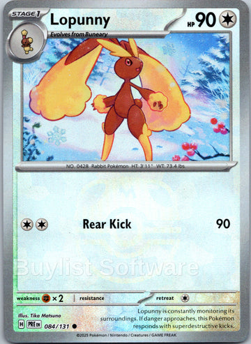 Lopunny (Master Ball Pattern) [084/131] [Prismatic Evolutions] Holofoil