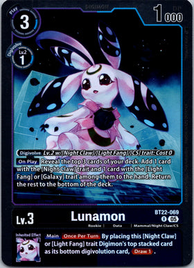 Lunamon [BT22-069 R] [Cyber Eden] Foil