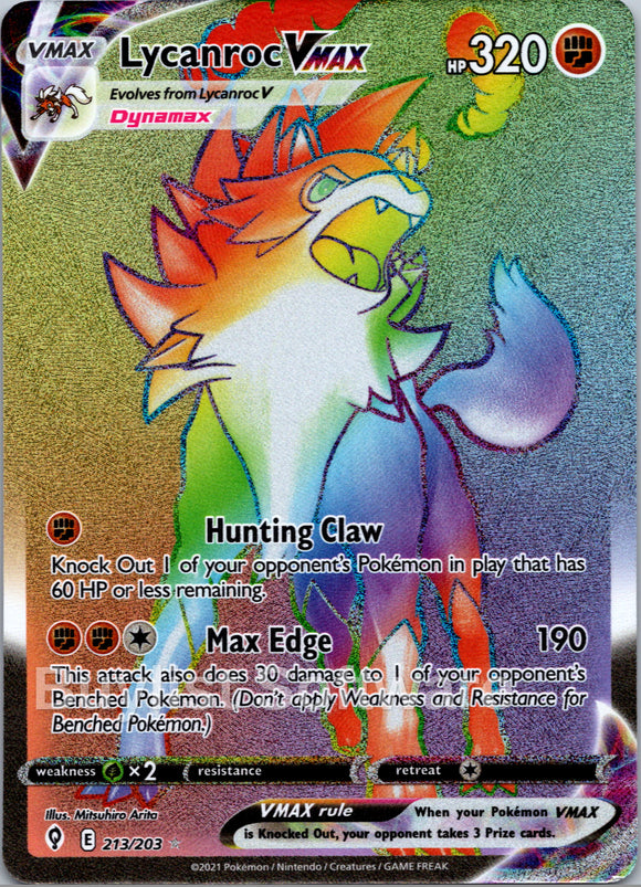 Lycanroc VMAX (213/203) [Sword & Shield: Evolving Skies]