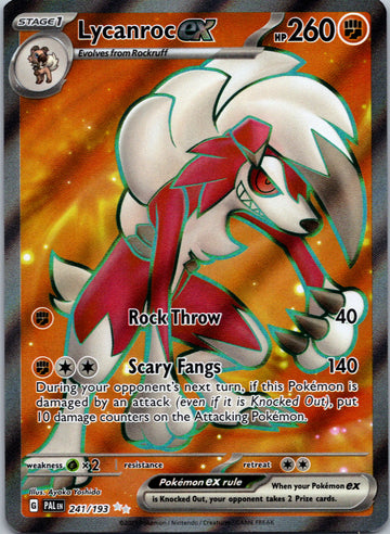 Lycanroc ex - 241/193 [241/193] [Paldea Evolved] Holofoil