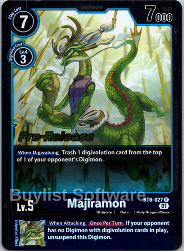 Majiramon [BT6-027] [Double Diamond Pre-Release Cards] Foil