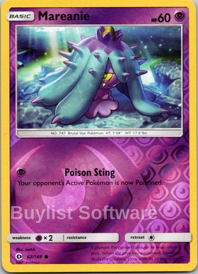 Mareanie [62/149] [Sun & Moon Base Set] Reverse Holofoil