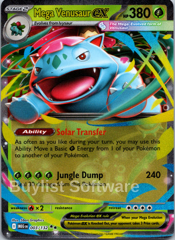 Mega Venusaur ex [003/132] [Mega Evolution] Holofoil