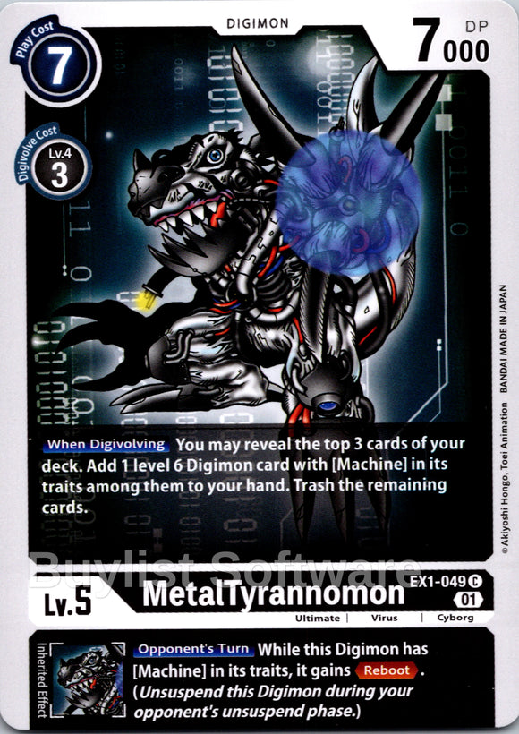 MetalTyrannomon [EX1-049 C] [Classic Collection]