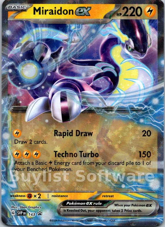 Miraidon ex - [143] [Scarlet & Violet Promo Cards] Holofoil