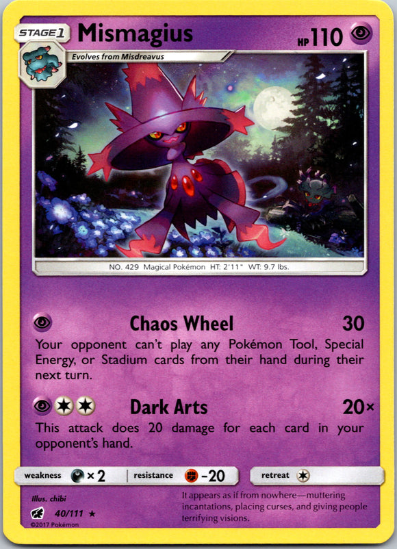 Mismagius [40/111] [Crimson Invasion] Reverse Holofoil