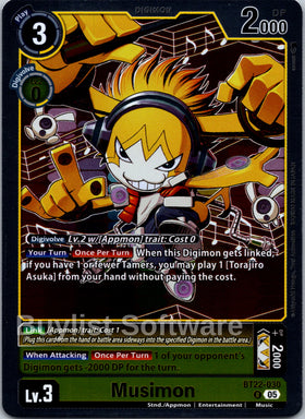 Musimon [BT22-030 R] [Cyber Eden] Foil