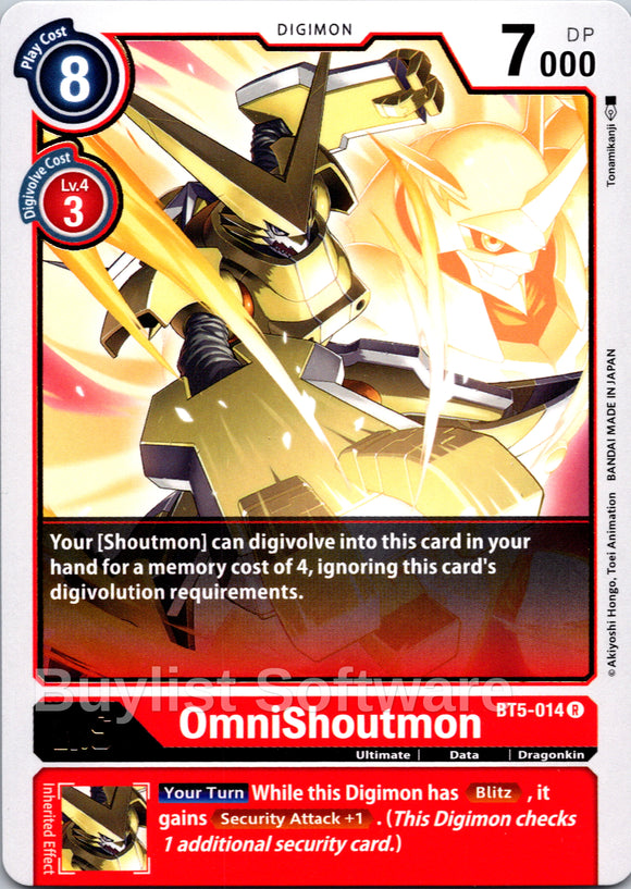 OmniShoutmon [BT5-014] [Battle of Omni] Normal